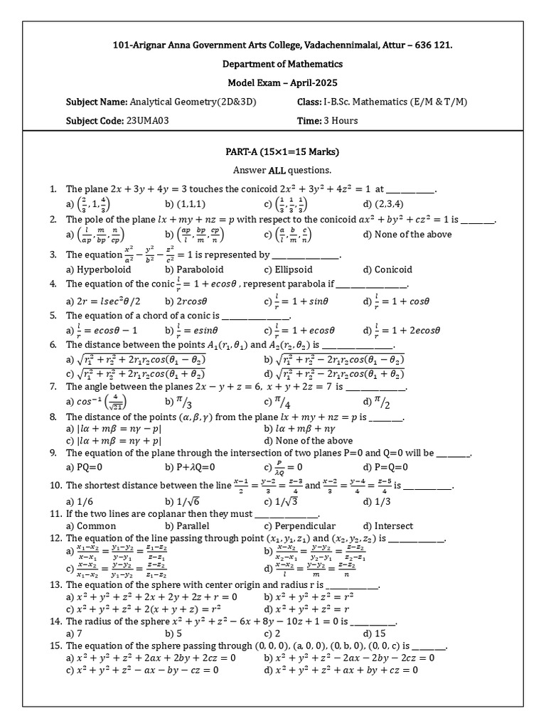 A.G 2D & 3D Model Test April 2025 - 093206 | PDF | Geometry | Euclidean ...