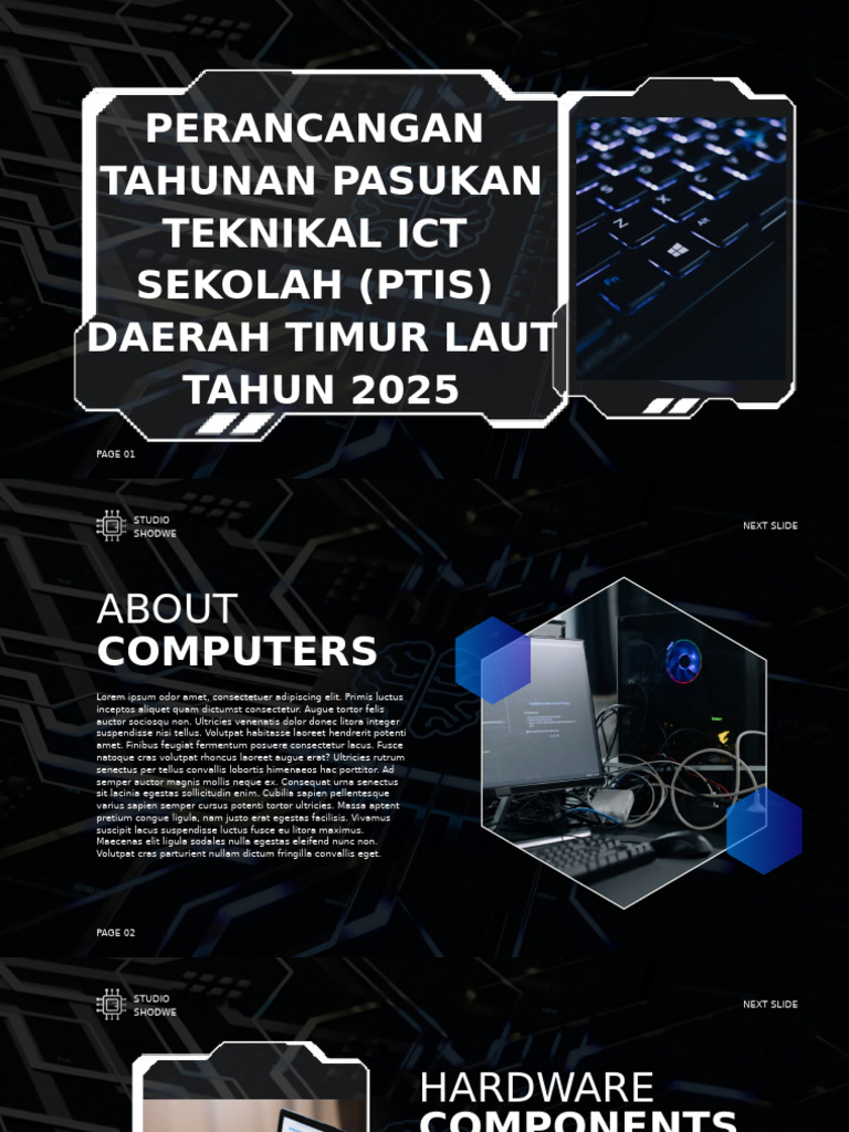 Black Sci Fi Computer Technology Presentation | PDF