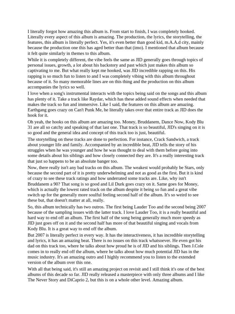 The Forever Story Review PDF Albums Sound Recording