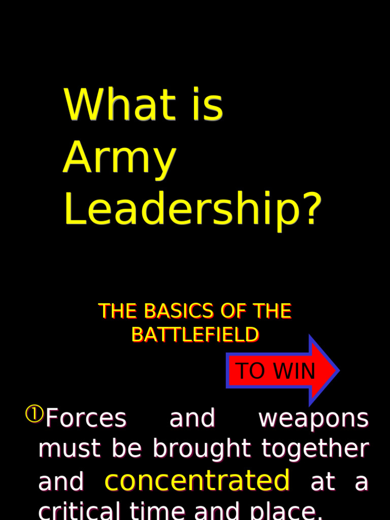 Understanding Army Leadership Principles | PDF | Leadership ...