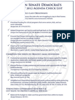 OSD 2012 Agenda Check List