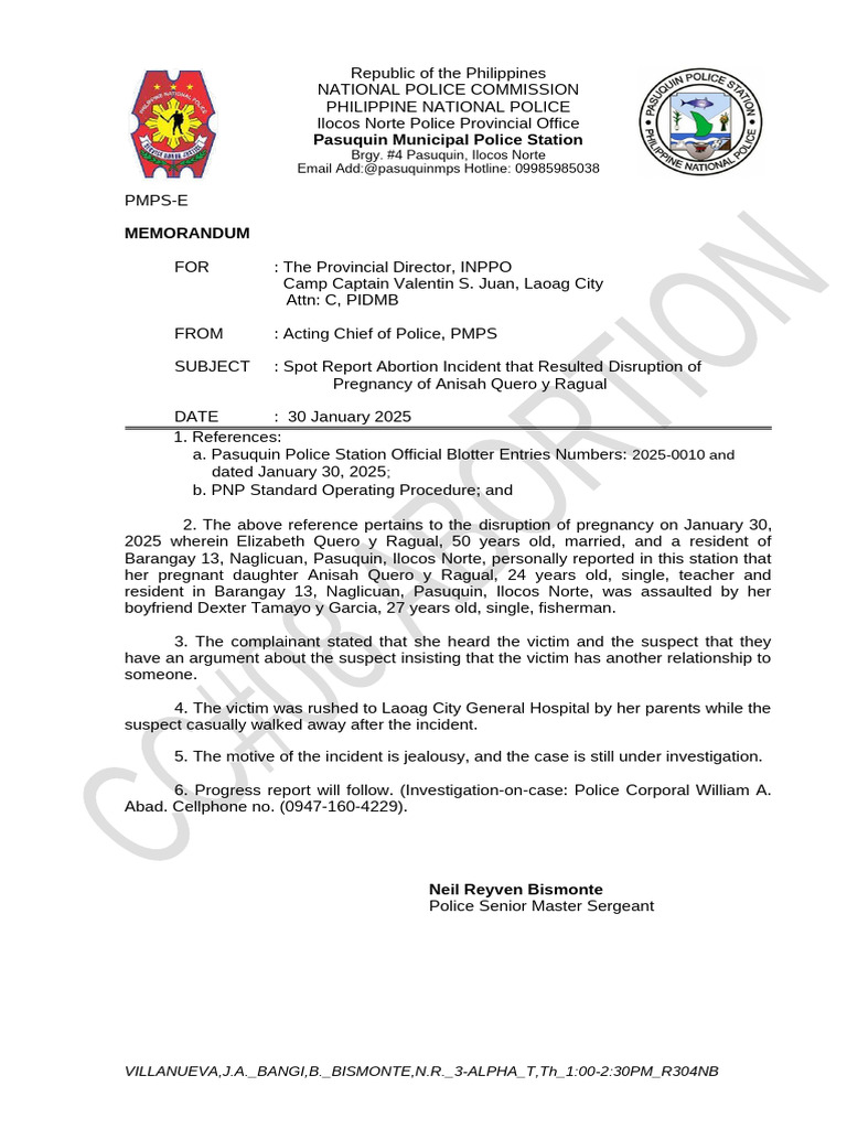 CC8 Spot Report | PDF