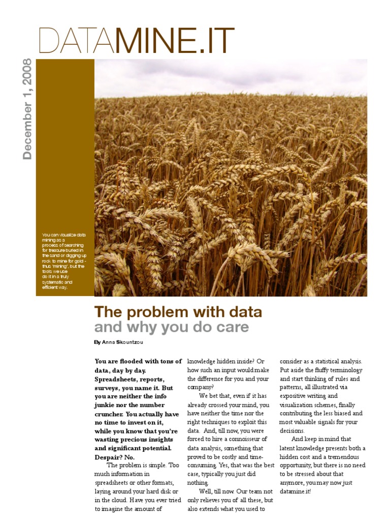 DataMine - It - Revealing Your Data's Secrets - Magazine Version 01 ...