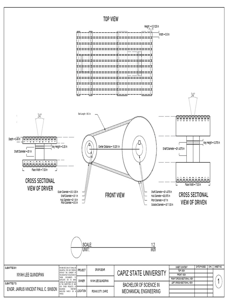 Mechanical Engineering Gear Design | PDF | Mechanical Engineering