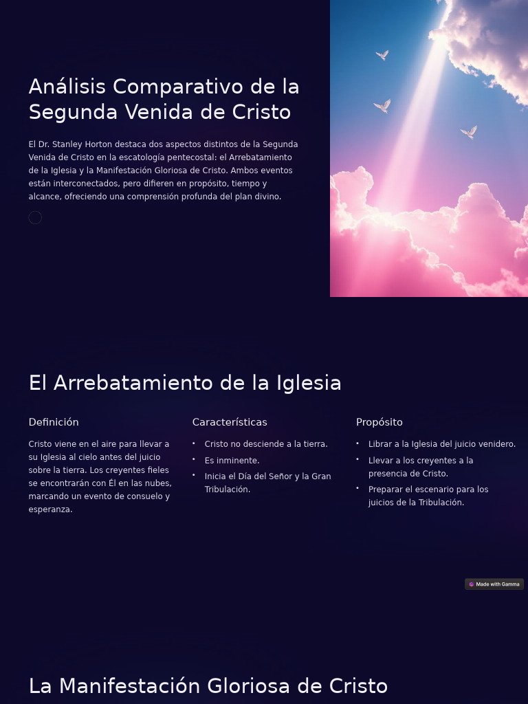Arrebatamiento y Segunda Venida de Cristo | PDF | Segundo advenimiento ...