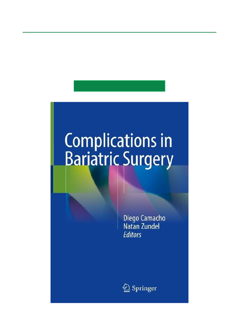Bariatric Surgery Complications Guide | PDF | Bariatric Surgery | Surgery