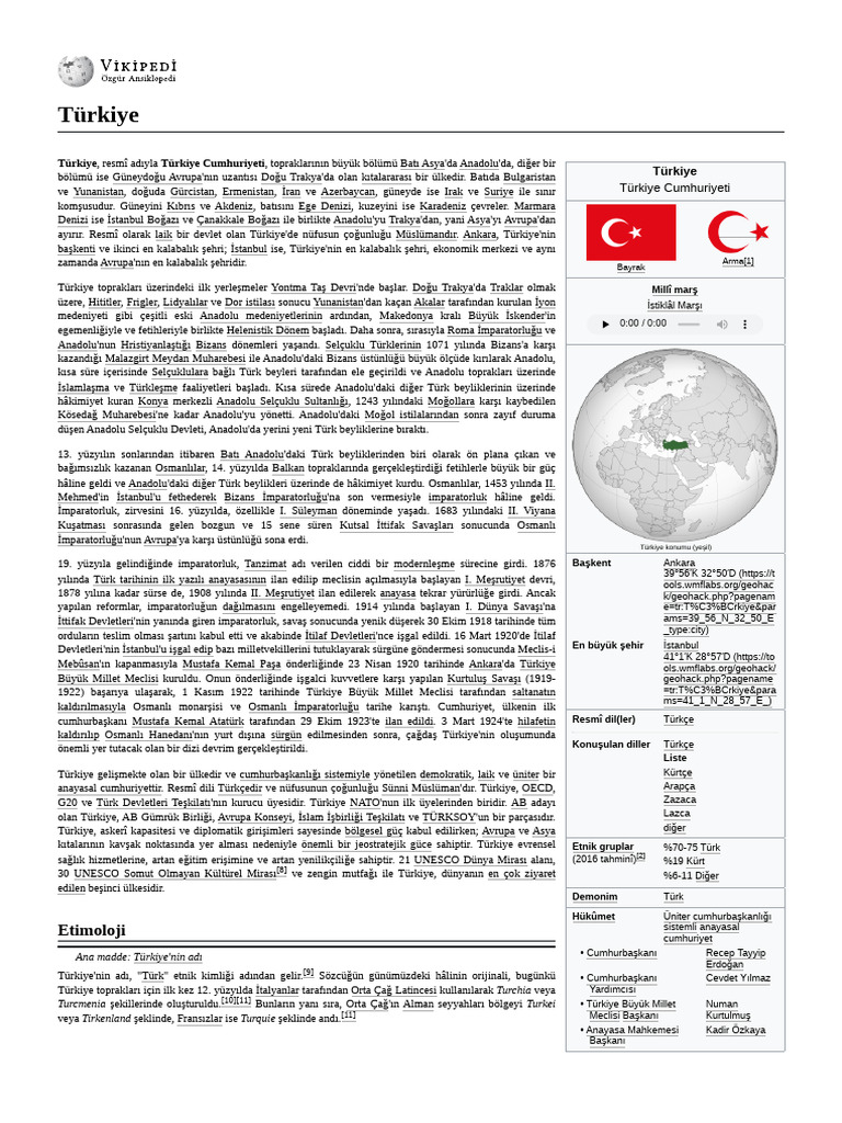 Türkiye | PDF