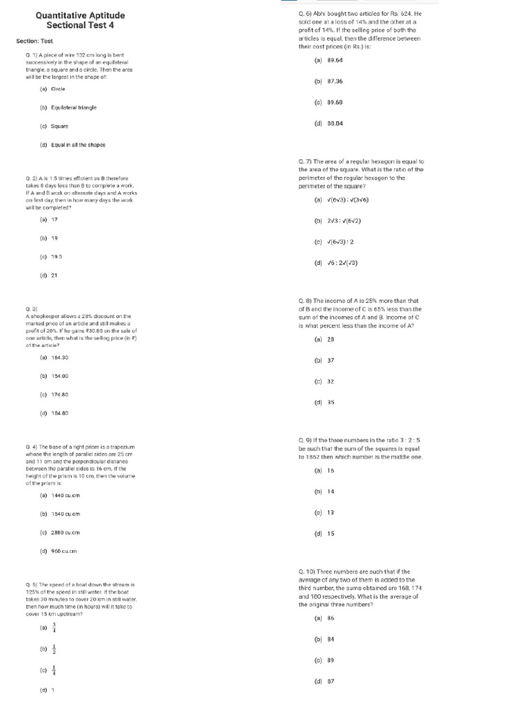 Qa Question Paper 4 | PDF