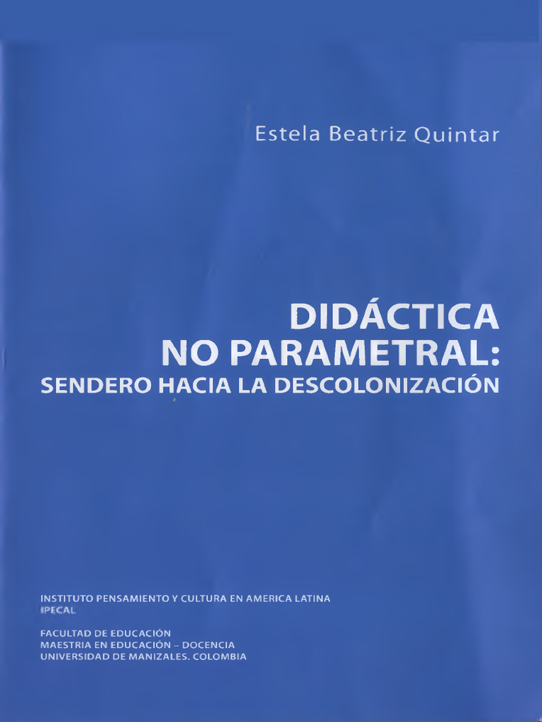 Didáctica No Parametral de Estela Quintar | PDF | Pensamiento ...