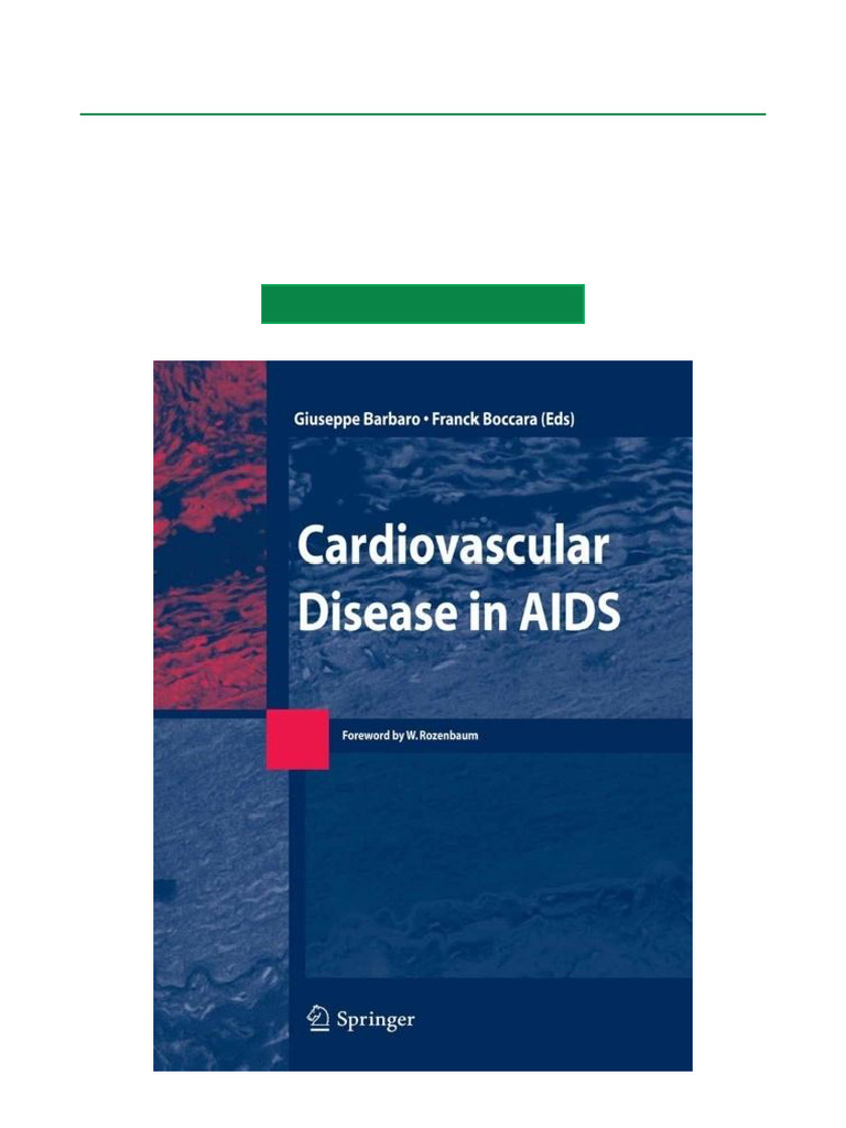 Cardiovascular Disease in AIDS - 1st Edition Readable Ebook Download ...