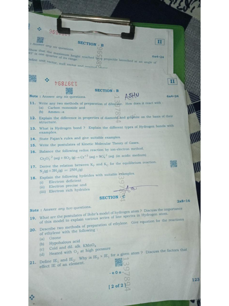 Questions Papers ? | PDF