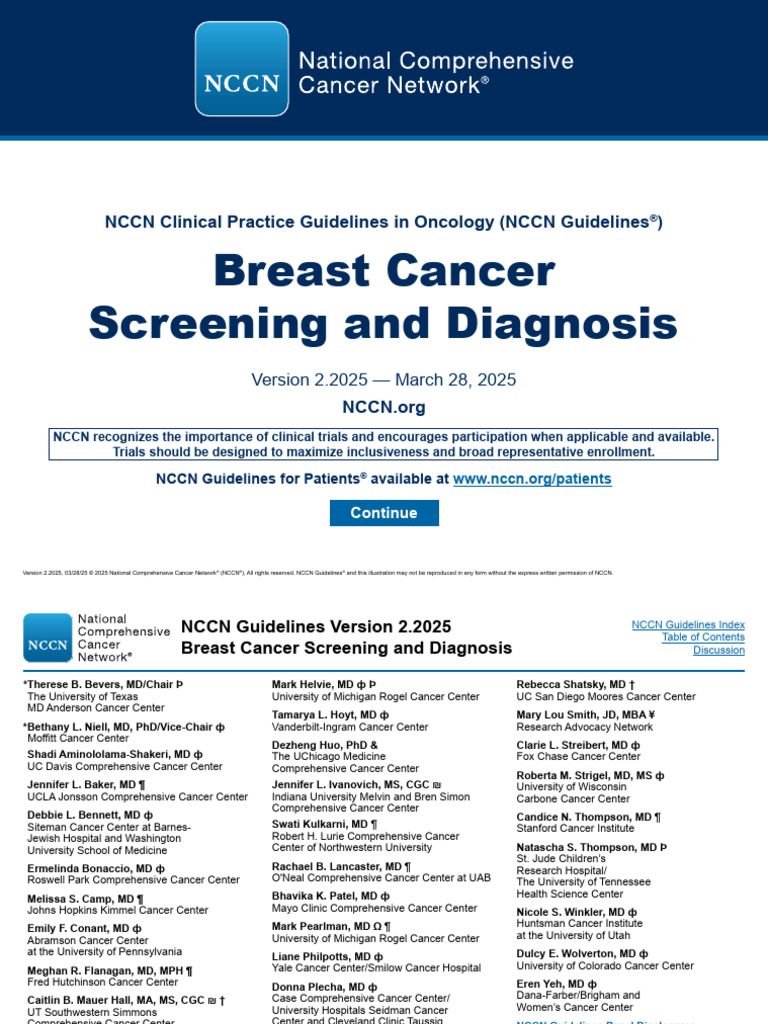 Breast Screening | PDF | Mammography | Breast Cancer