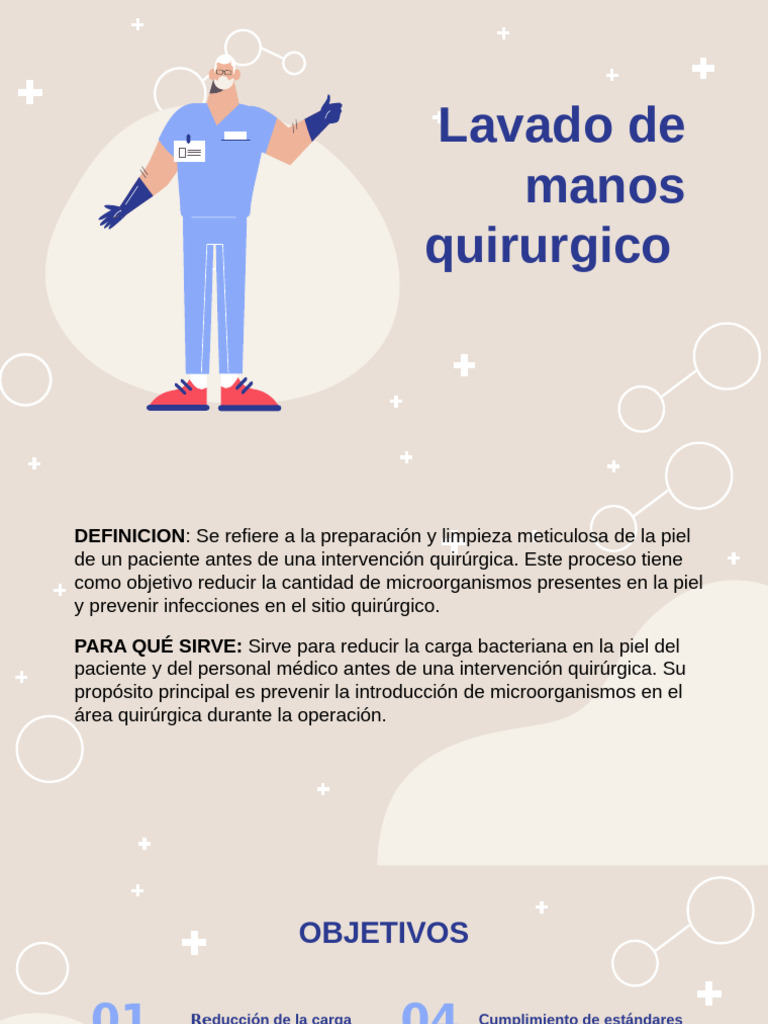 Lavado de Manos Quirurgico | PDF | Microbiología | Especialidades Medicas