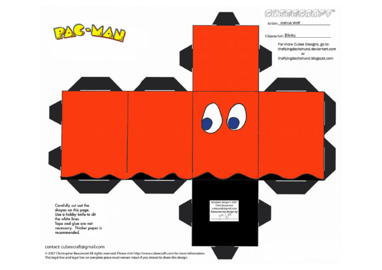 Blinky Papercraft Toy Paper Craft | PDF