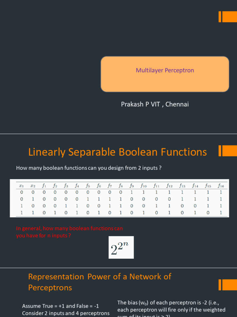 Representation Power of MLPs Explained | PDF | Computational ...