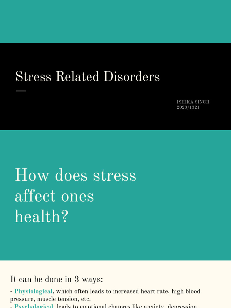 Stress Related Disorders | PDF | Mental Disorder | Eating Disorder