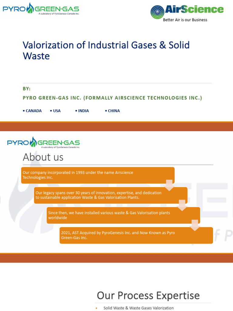Pyro Green-Gas: Waste & Gas Valorization | PDF | Natural Gas | Hydrogen