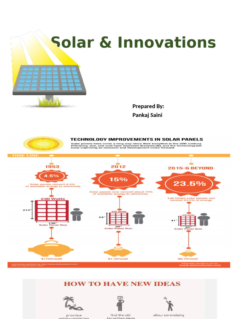 Solar Innovations Overview | PDF