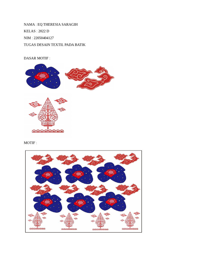 Desain Batik Motif Bunga Rafflesia | PDF