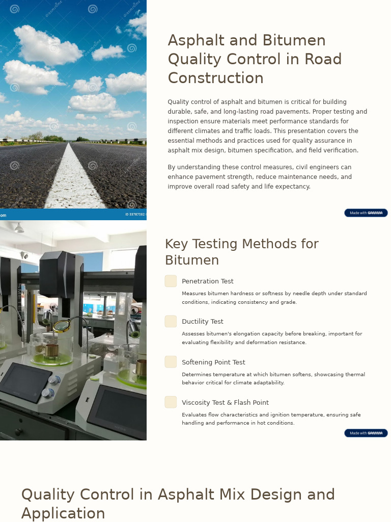 Asphalt Quality Control Methods | PDF | Road Surface | Road