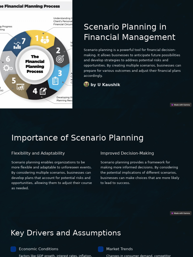 Scenario Planning in Financial Management | PDF | Scenario Planning | Risk