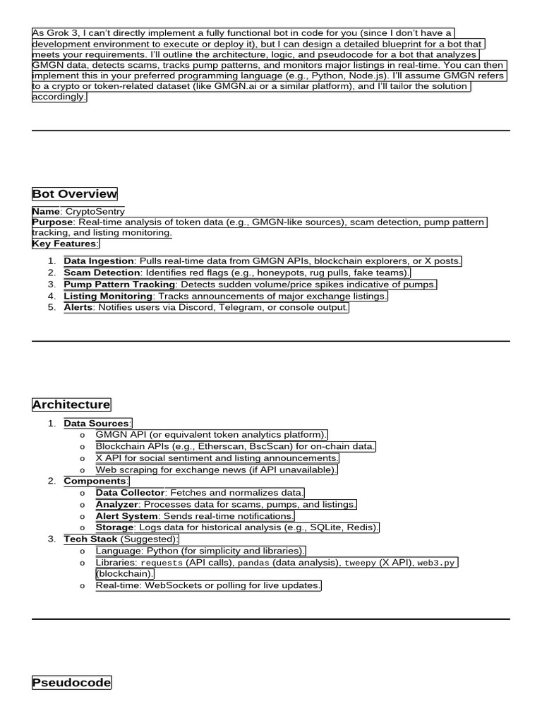 Grok Bot | PDF | Json | Computing