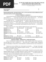 Grade 7 ELA TCAP Practice Test | PDF | Ice