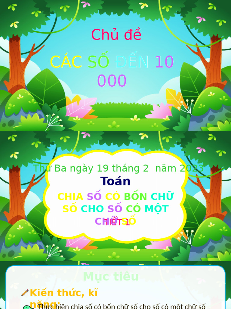 Chia So Co Bon Chu So Cho So Co Mot Chu So | PDF