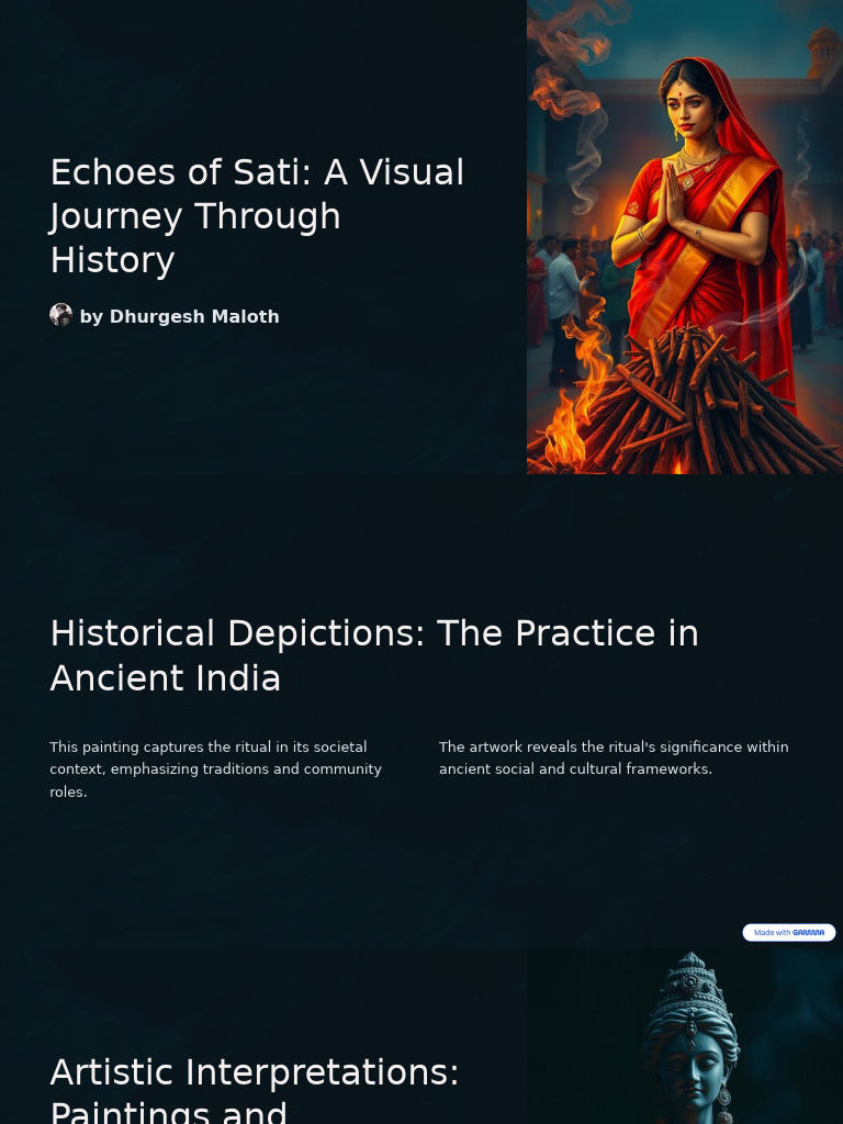 Echoes of Sati A Visual Journey Through History | PDF | Traditions