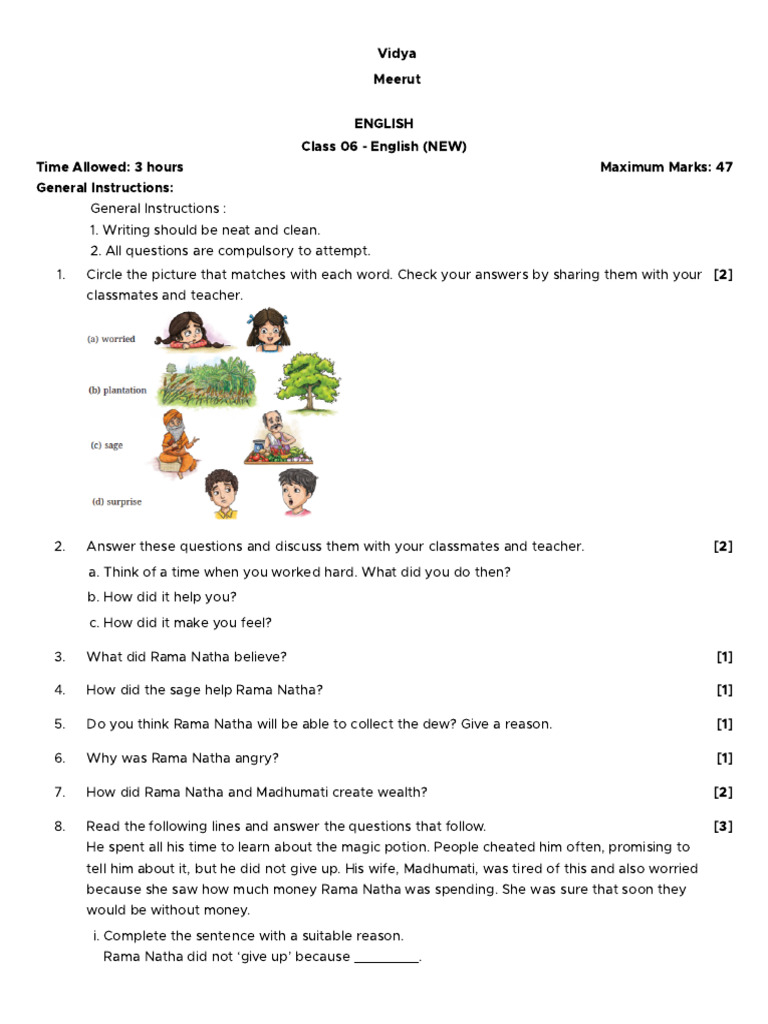 English Paper Sample | PDF | Banana