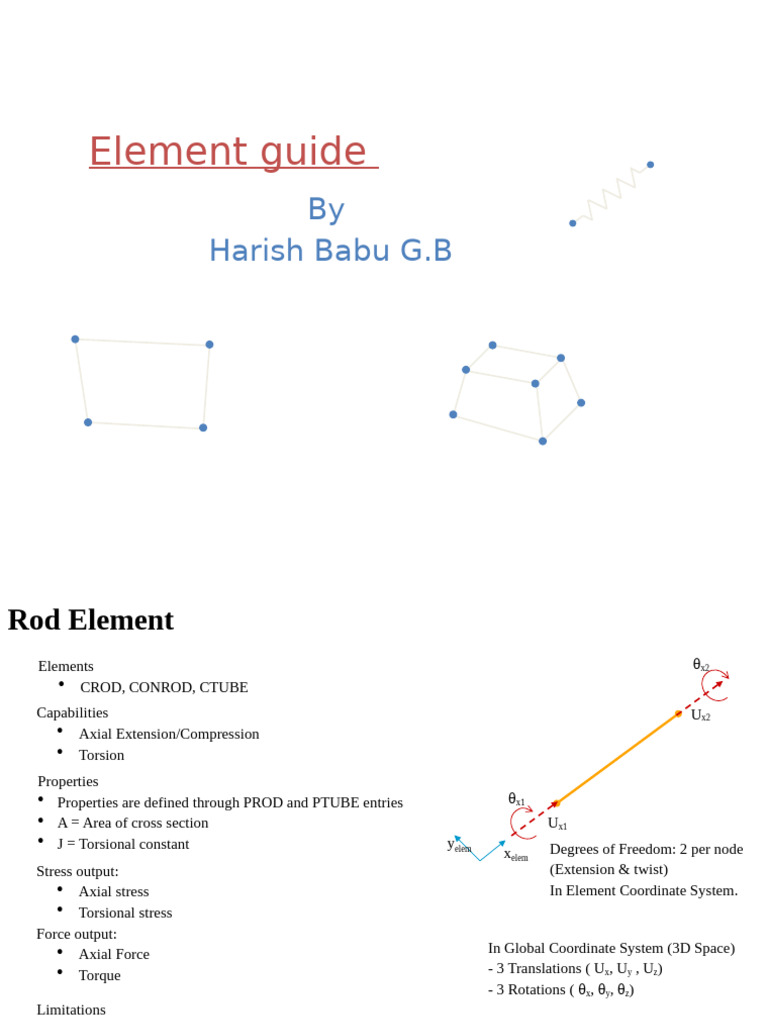 Comprehensive Element Guide for FEA | PDF | Bending | Stress (Mechanics)