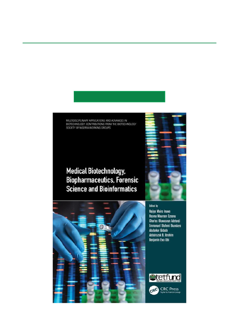 Medical Biotechnology and Forensics Guide | PDF | Biotechnology ...