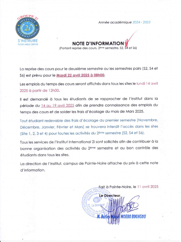 Note D'information | PDF