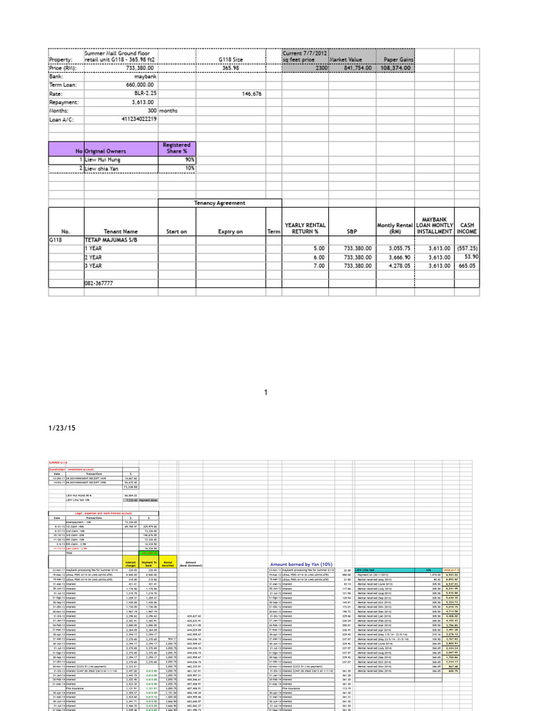 Summer Mall G118 Retail Unit Overview | PDF | Banks | Down Payment