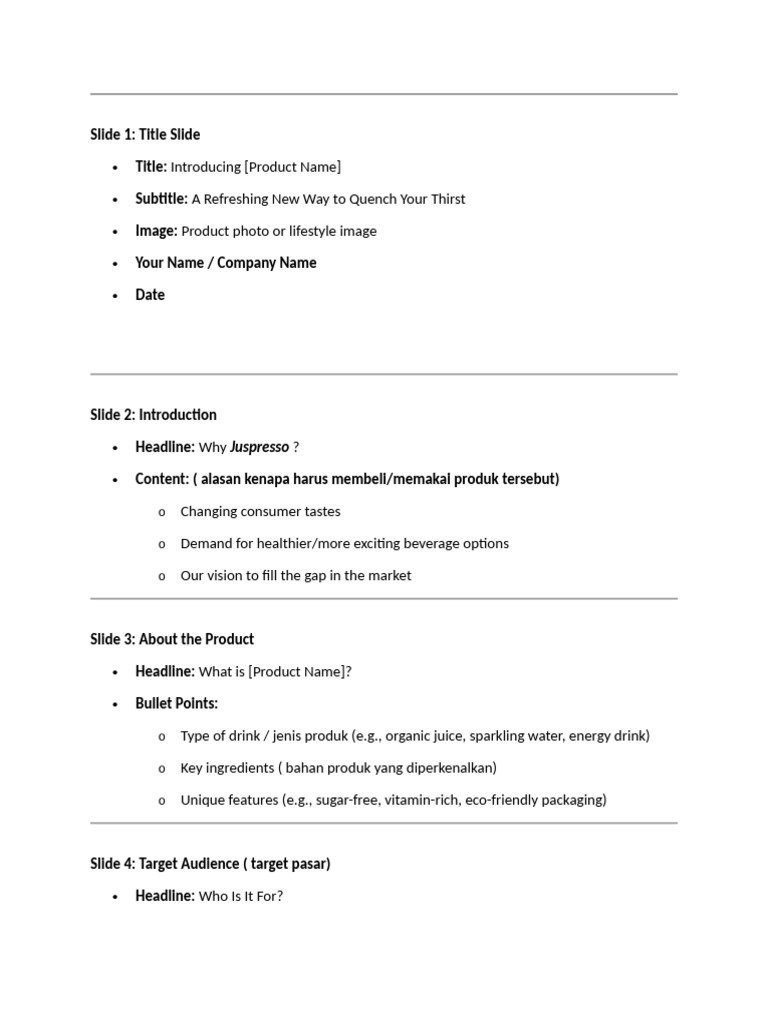Product Presentation | PDF