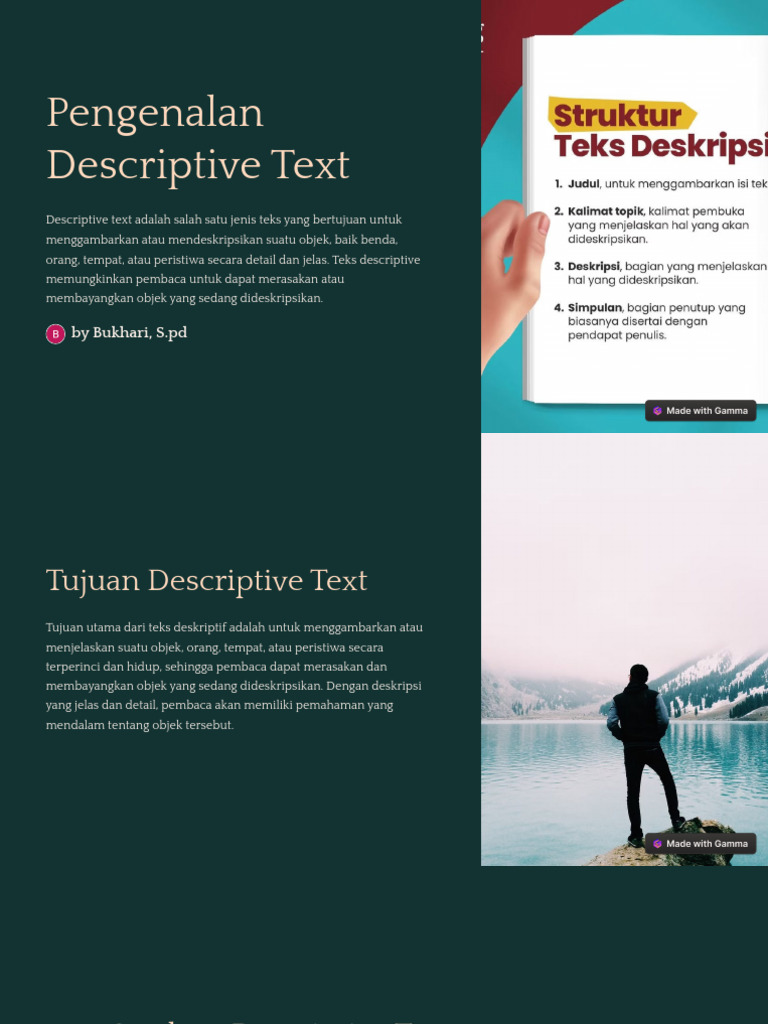 Panduan Lengkap Teks Deskriptif | PDF
