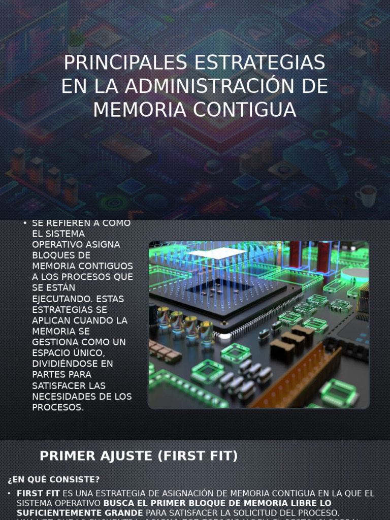 Principales Estrategias en La Administración de Memoria Contigua | PDF ...