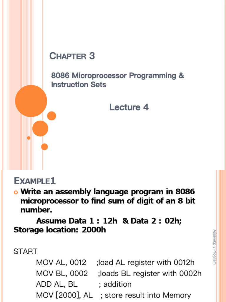 Chapter 3 List of Program Code_corrected | PDF | Assembly Language ...