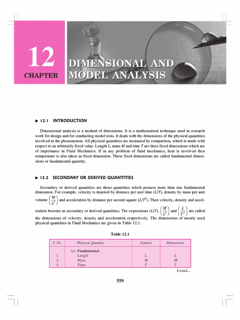 Dimensional Analysis in Fluid Mechanics | PDF