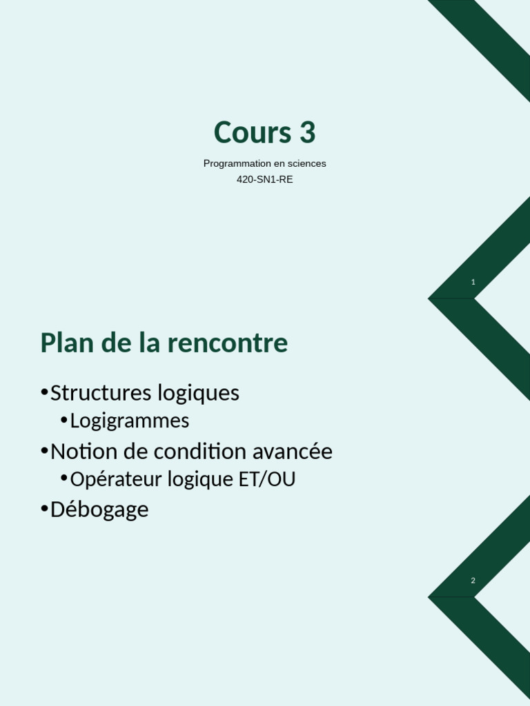 Logique et Débogage en Programmation | PDF | Logique mathématique | Logique