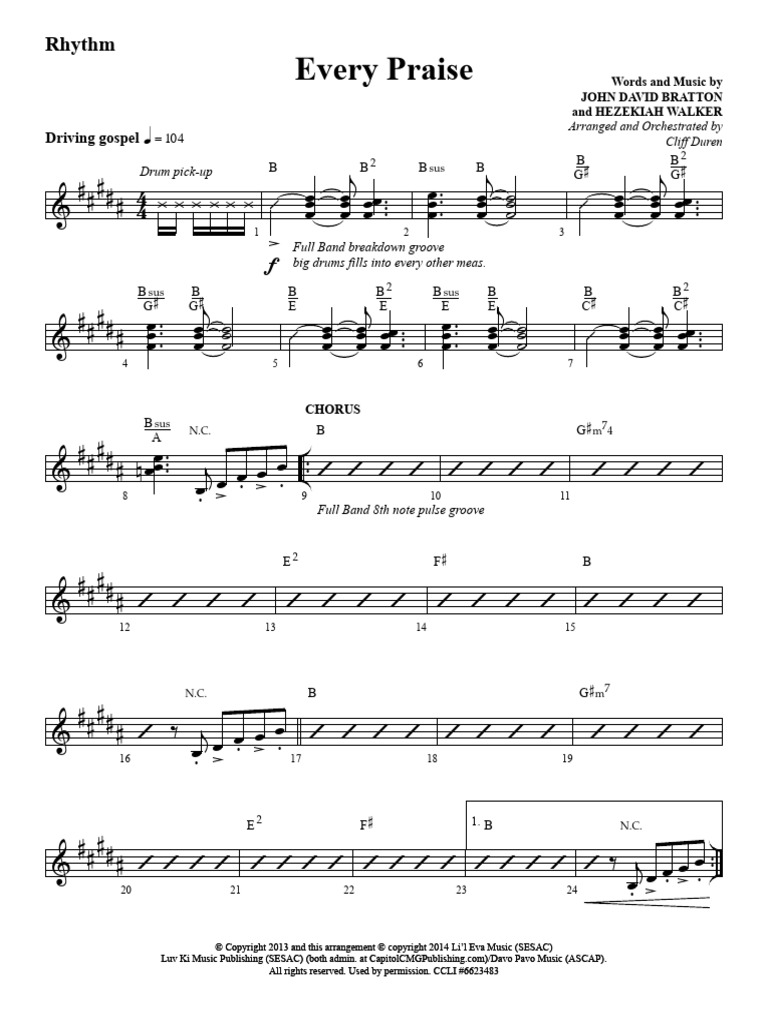 Every Praise: Rhythm | PDF