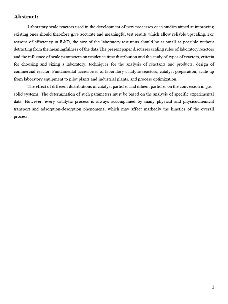 Laboratory Catalytic Reactors | PDF | Chemical Reactor | Liquids