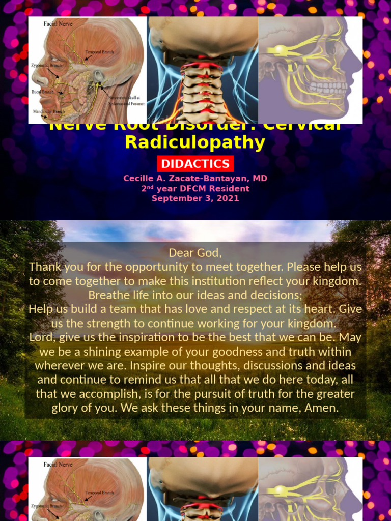 Cervical Radiculopathy Overview | PDF | Nervous System | Medical ...