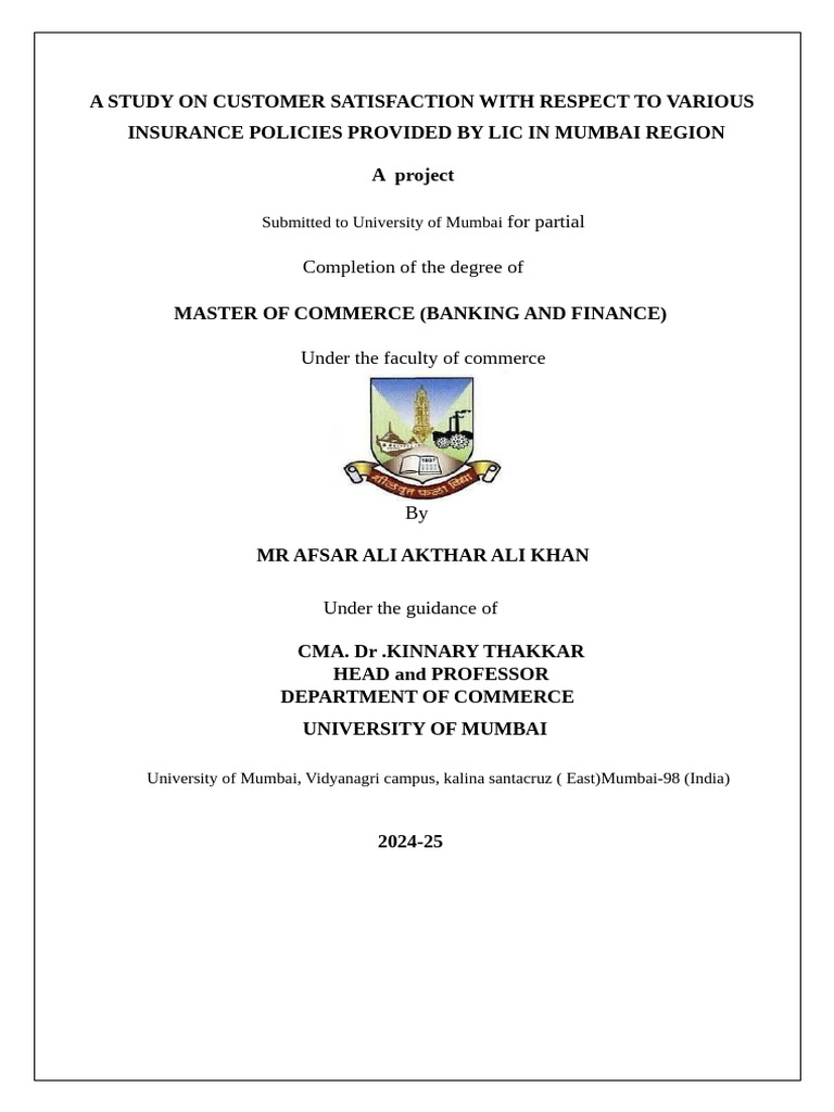 Insurance Project Copy 1 | PDF | Insurance | Vehicle Insurance