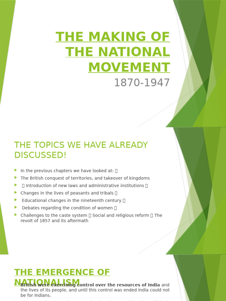 Nationalism in India: 1870-1947 | PDF | British Raj | Mahatma Gandhi