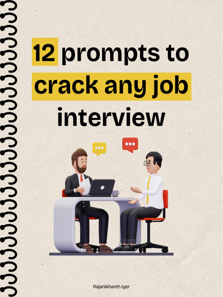 12 Prompts To Crack Any Job Interview | PDF