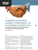 O Princípio da Confiança Legítima