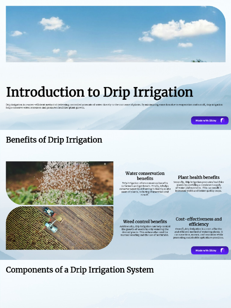 Drip Irrigation | PDF