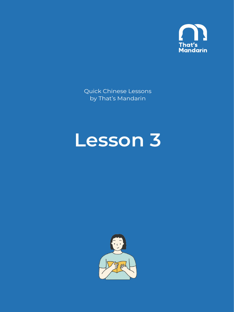 Lesson 3: Key Chinese Conjunctions | PDF | Adjective | Noun