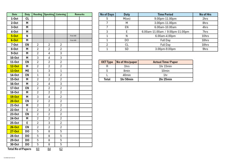 Schedule For June | PDF